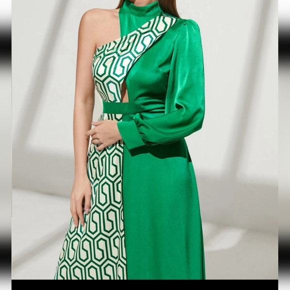 NWOT Asymmetrical split hem dress - Picture 5 of 7